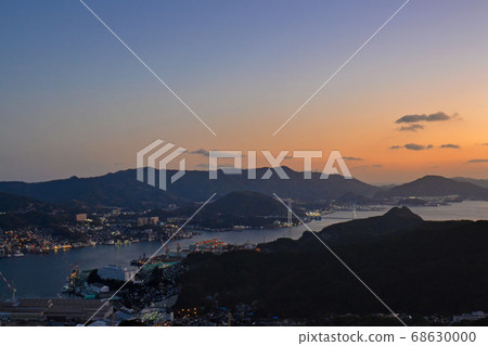 Sunset at Nagasaki Inasa Mountain Sunset at Nagasaki Inasa Mountain 68630000