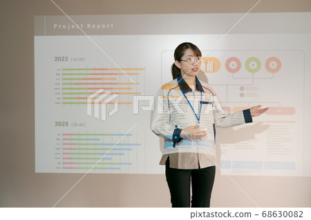 Presenting women's work clothes 68630082