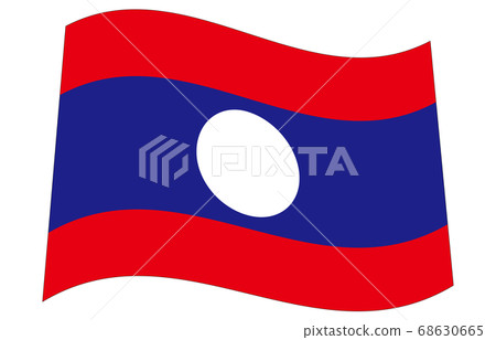 New World Flag 2:3Ver Waveform Laos New World Flag 2:3Ver Waveform Laos 68630665