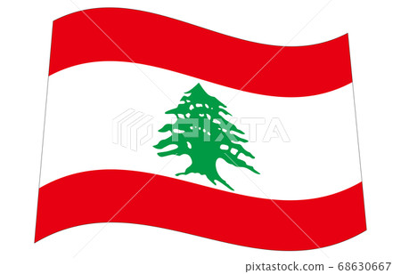 New World Flag 2:3Ver Waveform Lebanon New World Flag 2:3Ver Waveform Lebanon 68630667