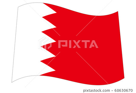 New World Flag 2:3Ver Waveform Bahrain New World Flag 2:3Ver Waveform Bahrain 68630670