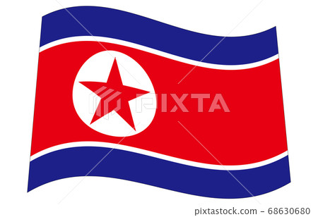 New World Flag 2:3Ver Waveform Democratic People's Republic of Korea 68630680