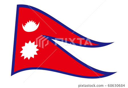 New World Flag 2:3Ver Waveform Nepal 68630684