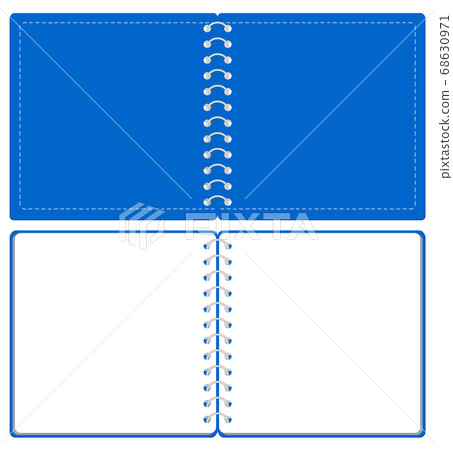 寫生簿環筆記本封面和頁面設置插圖矢量*平方大小 寫生簿環筆記本封面和頁面設置插圖矢量*平方大小 68630971