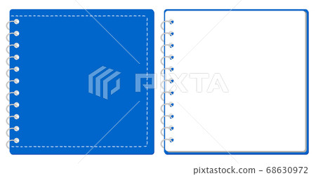 Sketchbook ring notebook cover and page set illustration vector *square size Sketchbook ring notebook cover and page set illustration vector *square size 68630972