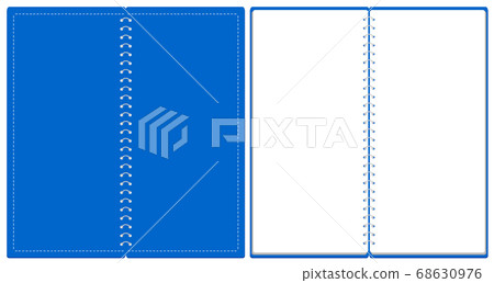 Sketch book Ring notebook Cover and page set Illustration vector *A4 tri-fold size Sketch book Ring notebook Cover and page set Illustration vector *A4 tri-fold size 68630976