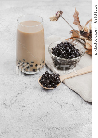 Cold tea with milk delicious beverage drinking products tapioca 056 Cold tea with milk delicious beverage drinking products tapioca 056 68631116