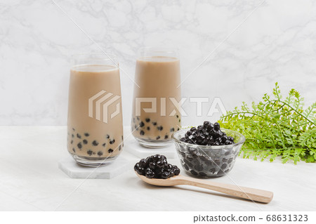 Cold tea with milk delicious beverage drinking products tapioca 049 Cold tea with milk delicious beverage drinking products tapioca 049 68631323