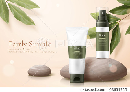 Healthy beauty product ad template 68631735