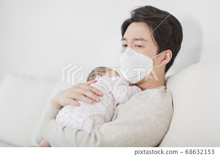 Modern young family concept, young mother and father with newborn 529 Modern young family concept, young mother and father with newborn 529 68632153