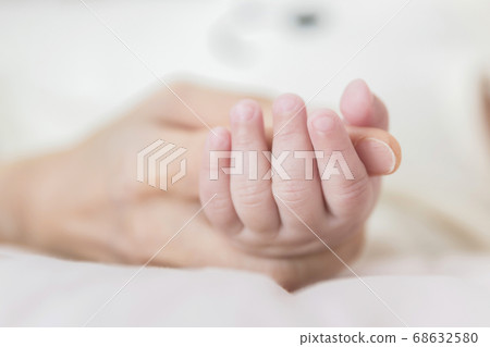 Modern young family concept, young mother and father with newborn 087 Modern young family concept, young mother and father with newborn 087 68632580