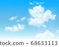 Background with clouds on blue sky 68633113