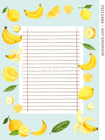 Healthy food and fruits frame background illustration 004 Healthy food and fruits frame background illustration 004 68633262