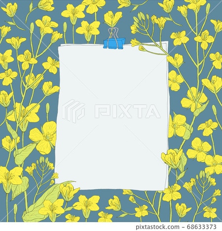 Flower frame design. floral background illustration 003 68633373