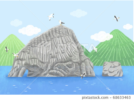 Beautiful Islands in S. Korea,  Ulreung-do and Dok-do illustration 007 68633463