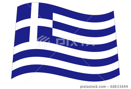 New World Flag 2:3Ver Waveform Greece 68633849