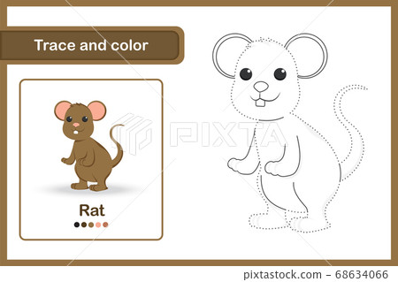 Drawing worksheet Trace and colour Drawing worksheet Trace and colour 68634066