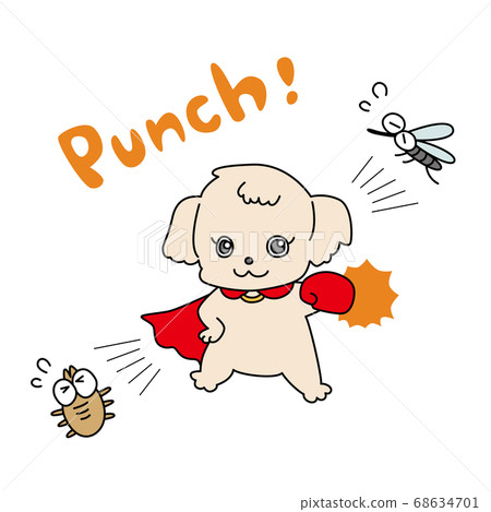 Dogs (brown) that beat pests (mosquitoes and ticks) Dogs (brown) that beat pests (mosquitoes and ticks) 68634701