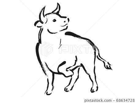 Cow illustration 01 68634728