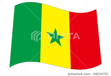 塞內加爾新世界旗幟2：3 Ver波形 68634793