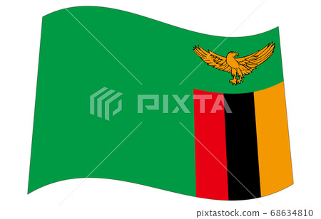 New World Flag 2:3Ver Waveform Zambia 68634810