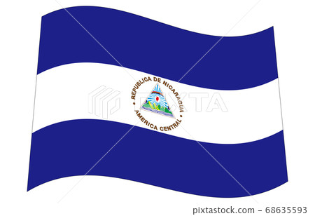 New World Flag 2:3Ver Waveform Nicaragua 68635593