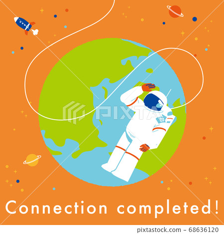 Earth and astronaut connection completed 68636120