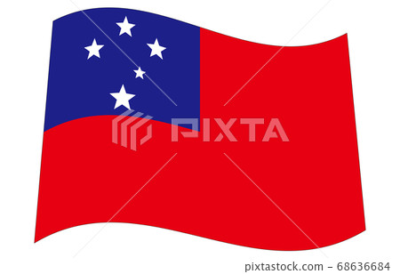 New World Flag 2:3Ver Waveform Samoa 68636684