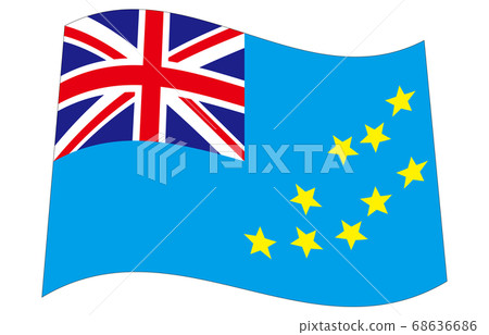New World Flag 2:3Ver Waveform Tuvalu 68636686