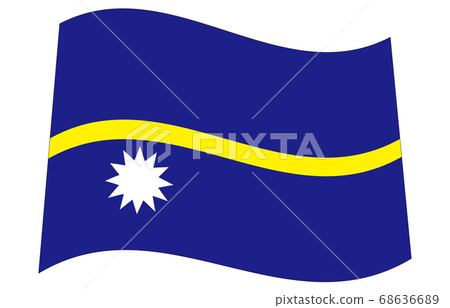 New World Flag 2:3Ver Waveform Nauru New World Flag 2:3Ver Waveform Nauru 68636689