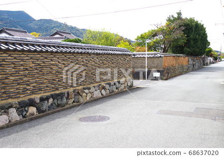gi武士住宅圍牆的視圖 gi武士住宅圍牆的視圖 68637020