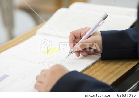 Middle school, high school girls, hand study 68637089