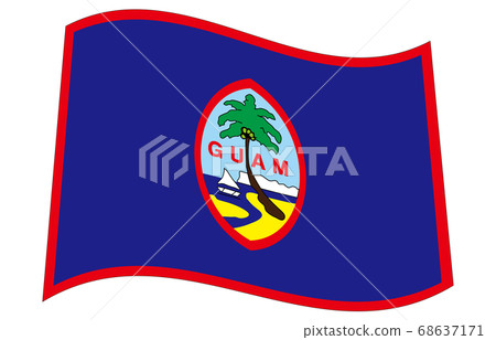 New World Flag 2:3Ver Waveform Guam New World Flag 2:3Ver Waveform Guam 68637171