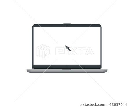 Vector laptop mock up empty template. Vector laptop mock up empty template. 68637944