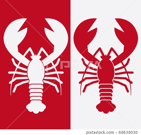 Vector lobster on white background. Seafood design 68638030