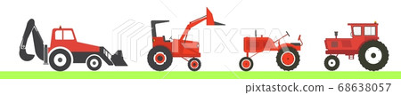 Set of four different tractors. 68638057