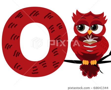 illustration of Animals alphabet: O is for Owl illustration of Animals alphabet: O is for Owl 68641344
