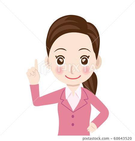 一個女人指著第一名商人的矢量圖商人商人老師講師辦公室工作人員破產白背 68643520