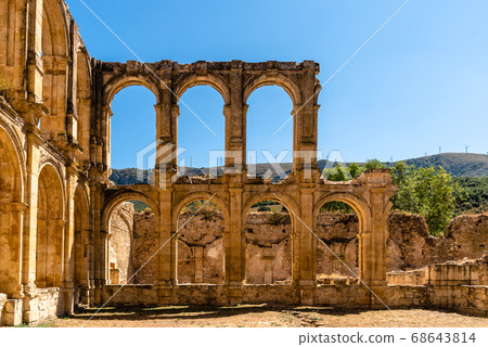 View of the abandoned abbey of Santa Maria de Rioseco. View of the abandoned abbey of Santa Maria de Rioseco. 68643814