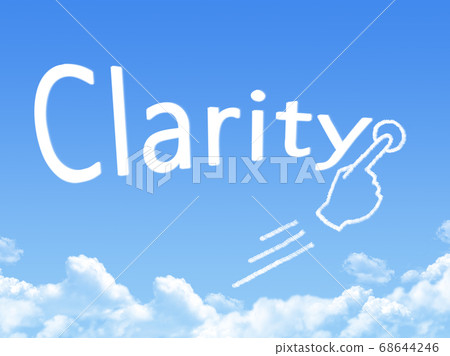 clarity message cloud shape 68644246
