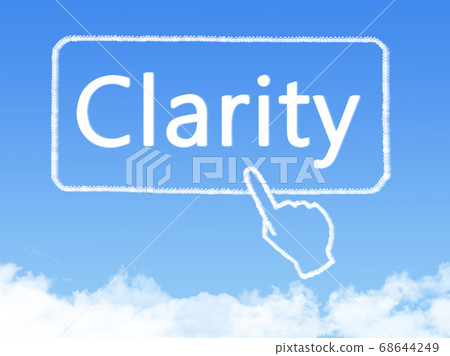clarity message cloud shape 68644249