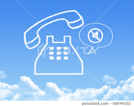 phone cloud shape phone cloud shape 68644302