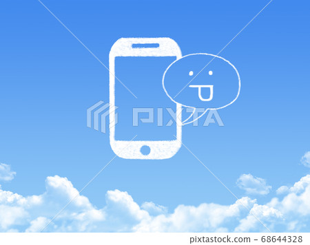 phone cloud shape phone cloud shape 68644328