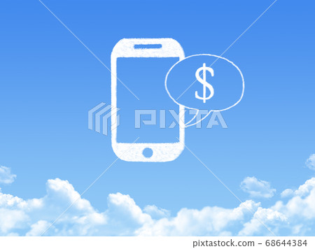 phone cloud shape phone cloud shape 68644384