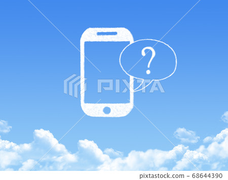 phone cloud shape phone cloud shape 68644390