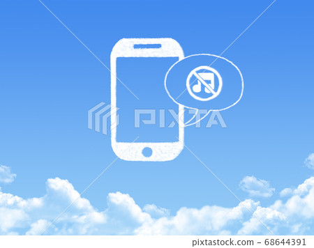 phone cloud shape phone cloud shape 68644391