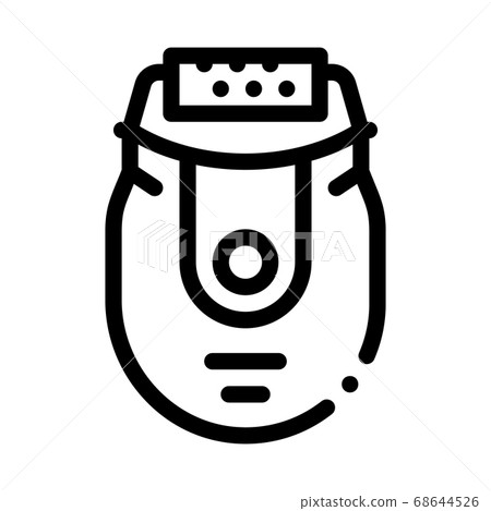 epilator device icon vector outline illustration epilator device icon vector outline illustration 68644526
