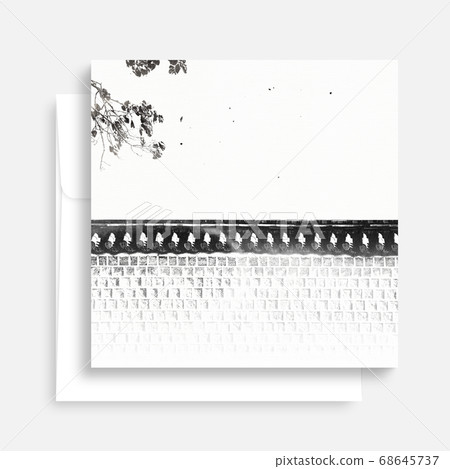 韓國傳統書法背景,中秋,水彩背景 韓國傳統書法背景,中秋,水彩背景 68645737