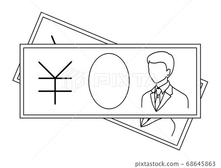 Money bill icon Money bill icon 68645863