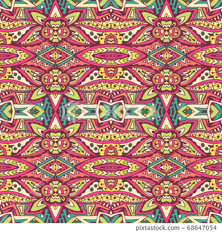 Abstract Tribal vintage ethnic seamless pattern Abstract Tribal vintage ethnic seamless pattern 68647054